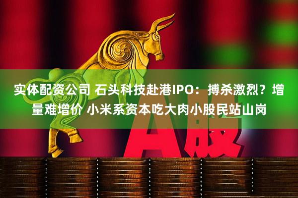 实体配资公司 石头科技赴港IPO：搏杀激烈？增量难增价 小米系资本吃大肉小股民站山岗